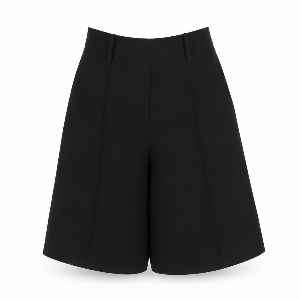 Marks & Spencer Women Black UK 6 High Rise Culotte Shorts Pockets