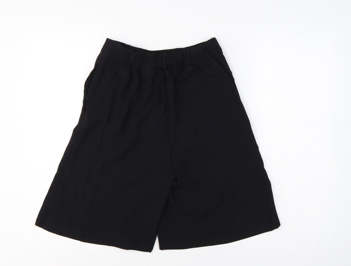 Marks & Spencer Women Black UK 6 High Rise Culotte Shorts Pockets