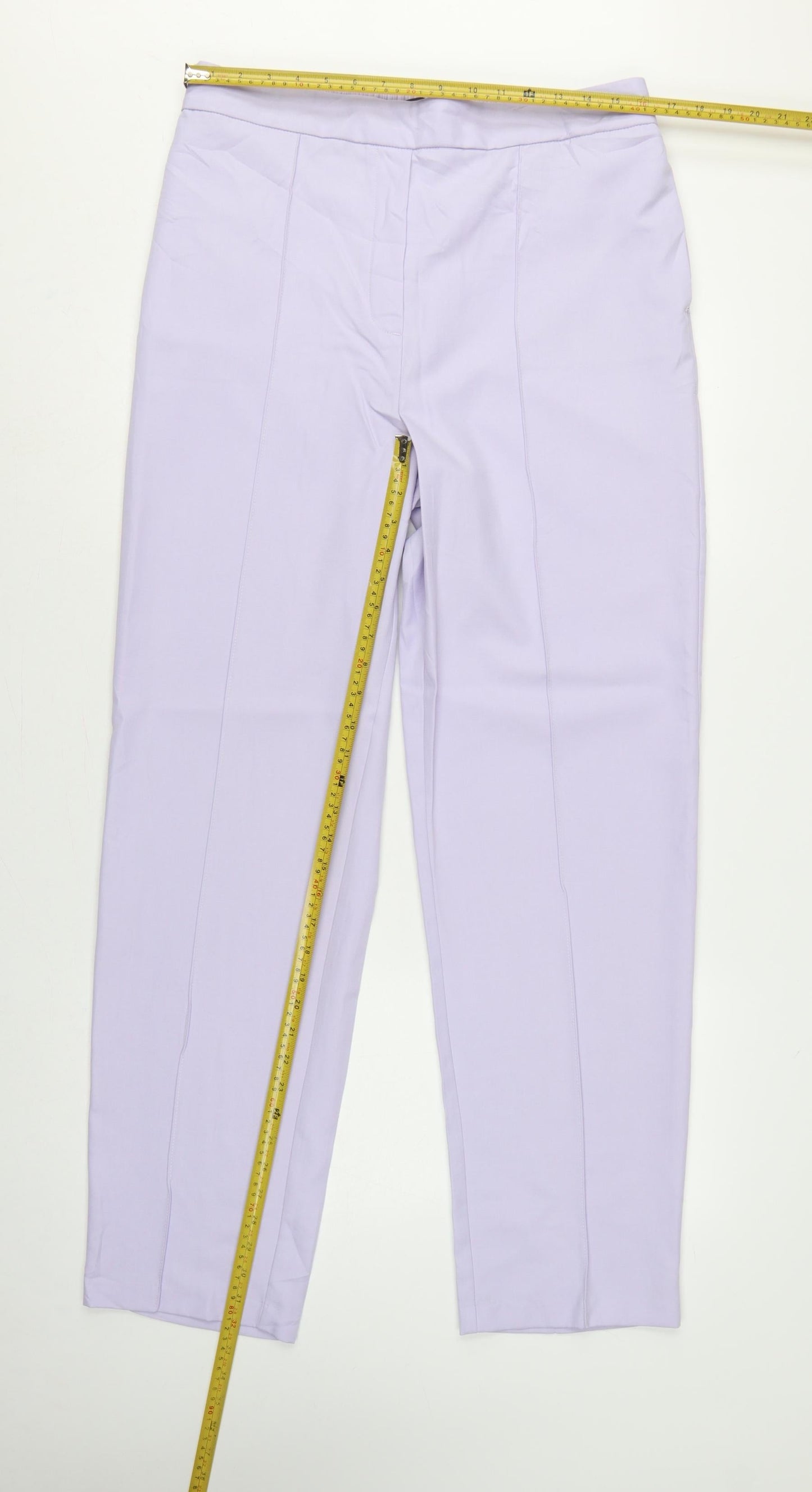Marks & Spencer Women Purple UK 16 Long Straight Dress Trousers
