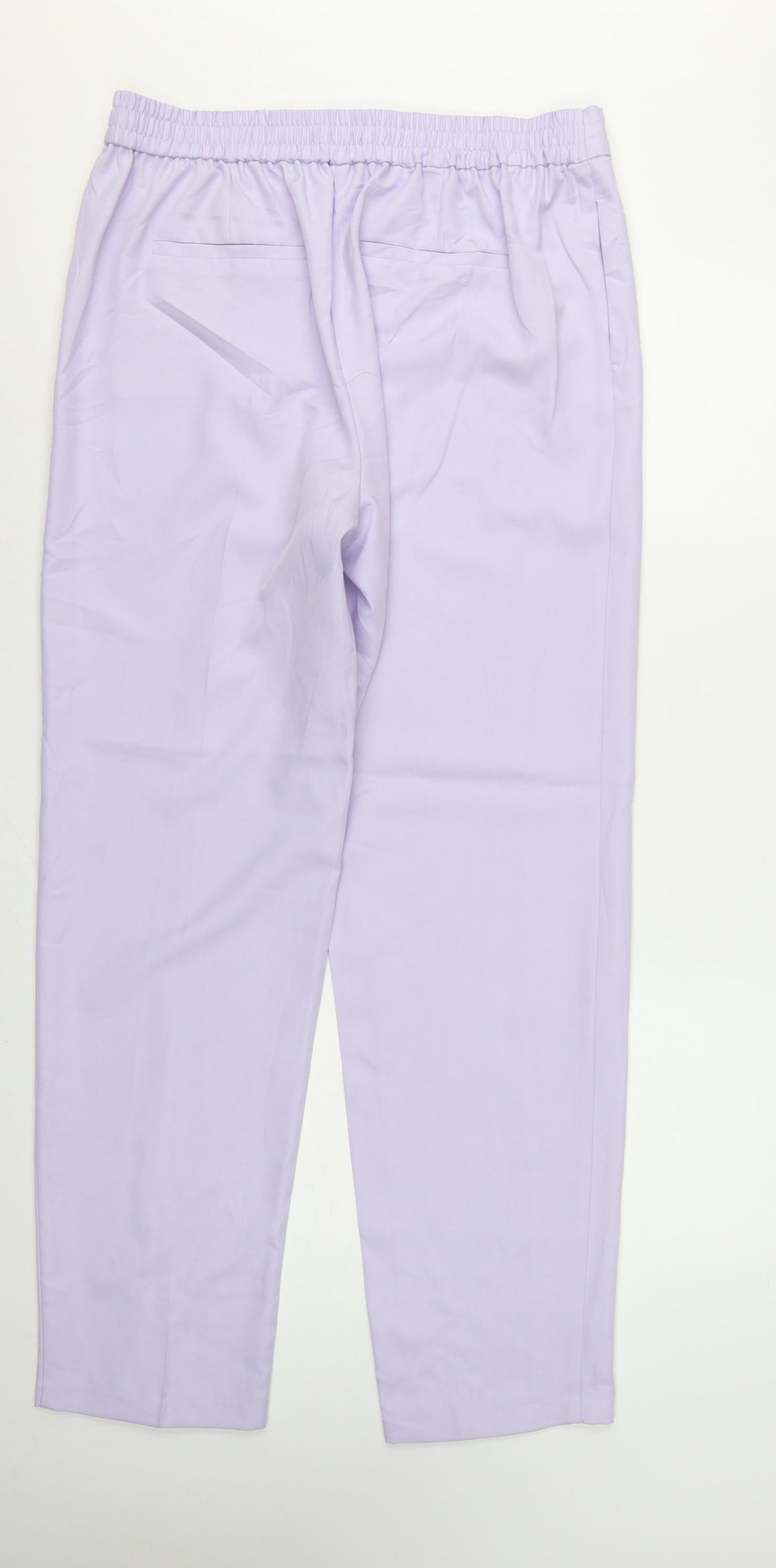 Marks & Spencer Women Purple UK 16 Long Straight Dress Trousers