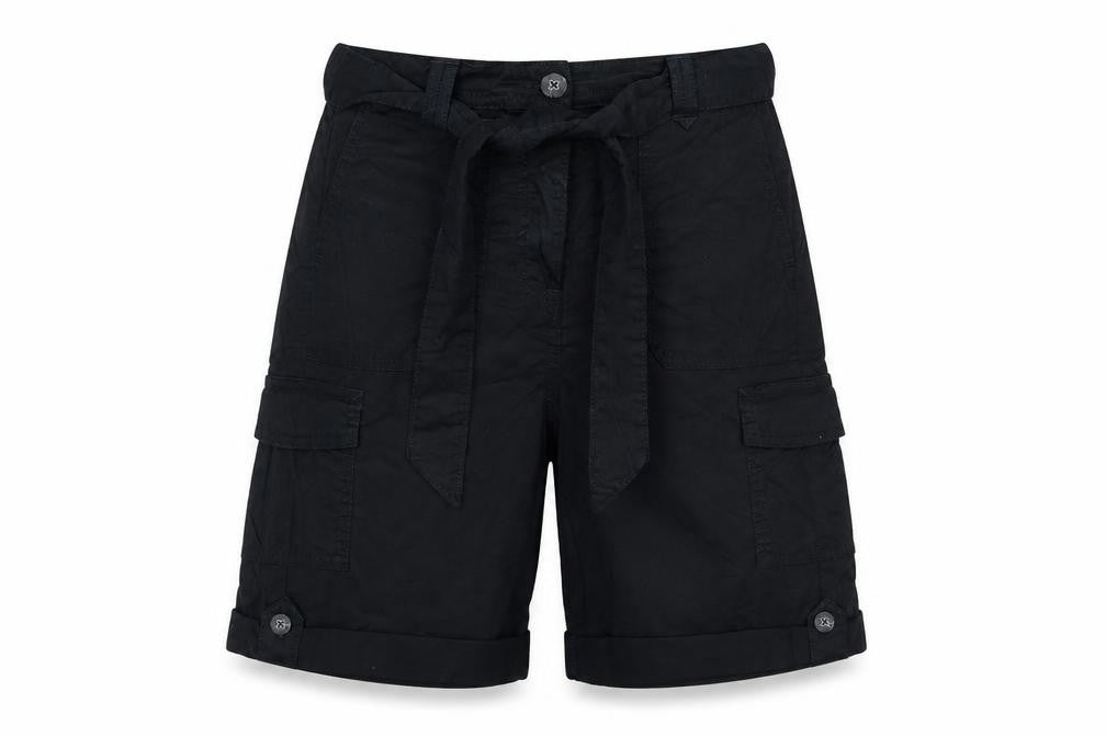 Marks & Spencer Women’s Black Size 8 Cargo Belted Shorts