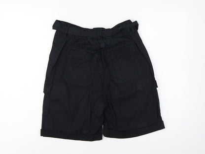 Marks & Spencer Women’s Black Size 8 Cargo Belted Shorts