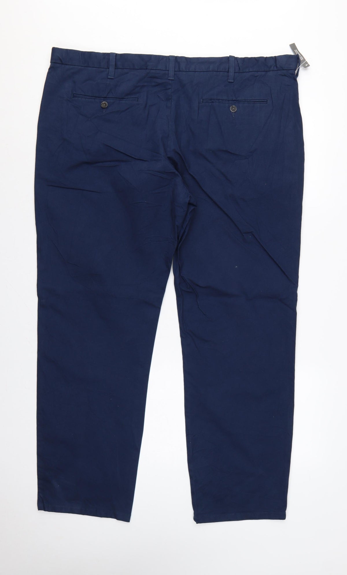 Marks & Spencer Men Blue 44 Chino Trousers 44W 31L Stretch