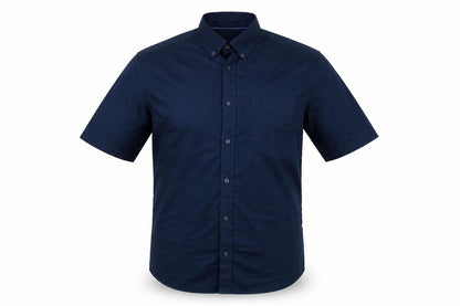 Marks & Spencer Men Blue S Regular Fit Cotton Button-Down Shirt