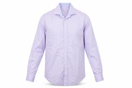 Jaeger Men’s Purple 15.5 Regular Fit Pure Cotton Formal Shirt