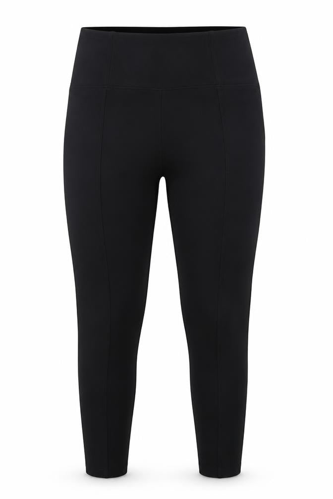Marks & Spencer Women Black Size 14 Short High Rise Leggings