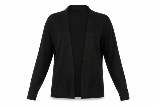 Marks & Spencer Women Black XS Open Knit Long Sleeve Cardigan