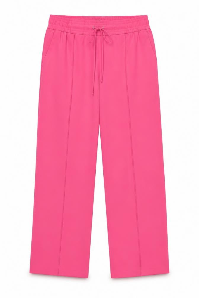 Marks & Spencer Women Pink Size 20 Wide High Rise Trousers