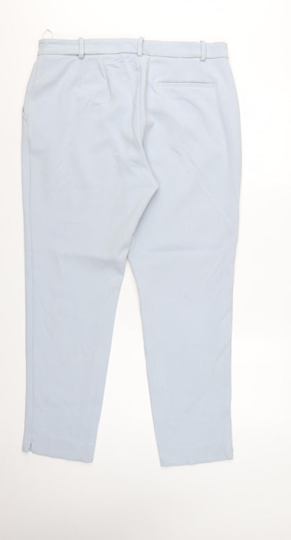 Marks & Spencer Women Grey UK 18 Long Tapered Tailored Dress Trousers NWT