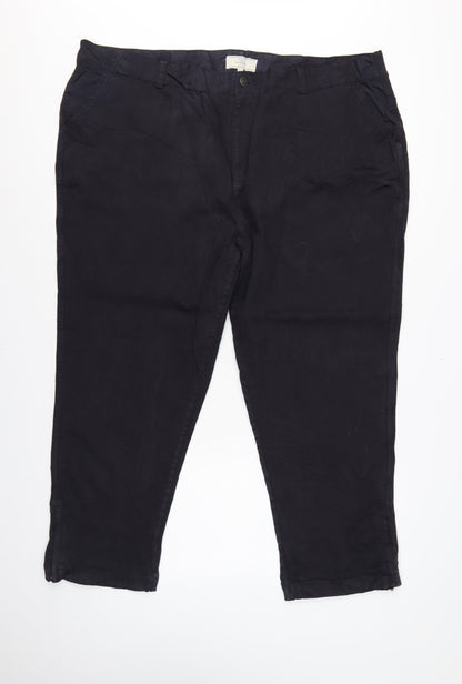 Additional front view of FatFace Men’s Black, size 24, Tapered Stretch Cotton Blend Jeans Short