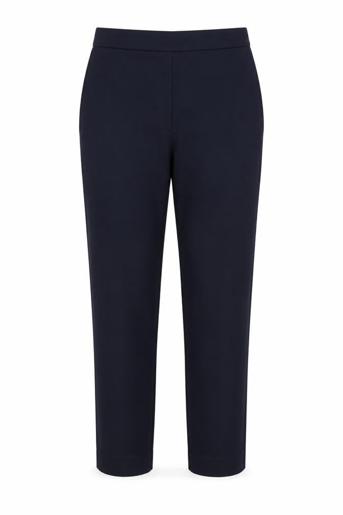 Marks & Spencer Women Blue UK 6 Slim High Rise Ankle Grazer Trousers