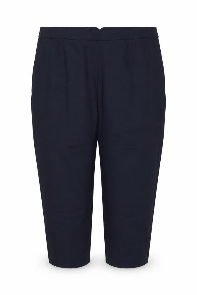 Marks & Spencer Women’s Navy Blue UK 24 Short Tapered Tailored Trousers