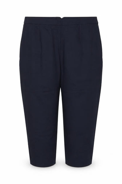 Marks & Spencer Women’s Navy Blue UK 24 Short Tapered Tailored Trousers