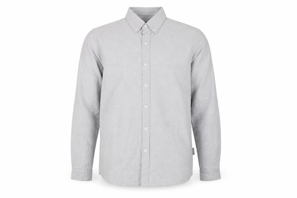 Peter Werth Men’s Grey L Castle Cotton Button-Down Long Sleeve Shirt