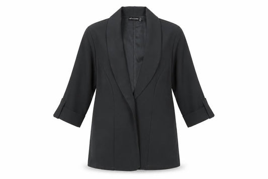 PRETTYLITTLETHING Women’s Black UK 8 Longline Tuxedo Blazer Jacket