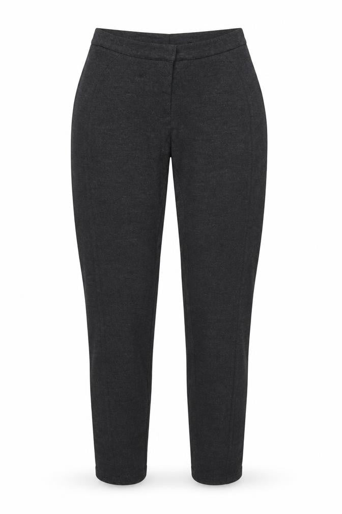 Mango Women Grey S Tapered High Rise Tailored Dress Trousers
