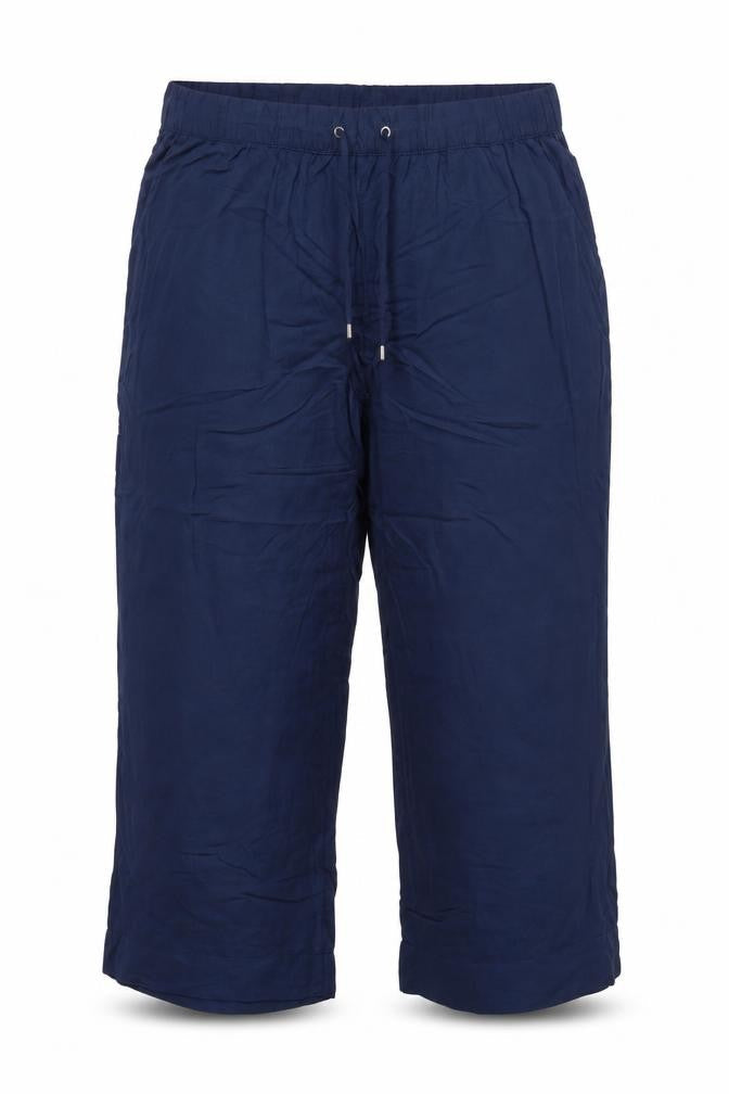 bpc selection Women Blue UK 20 Cropped Wide Leg Drawstring Trousers