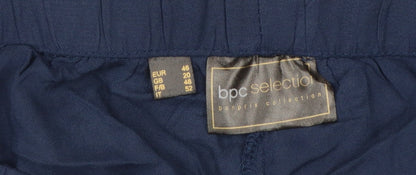 Brand and care label for bpc selection Women Blue UK 20 Cropped Wide Leg Drawstring Trousers