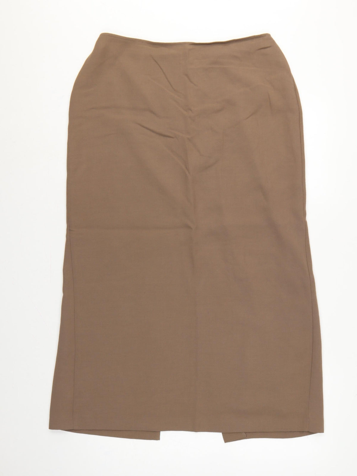 Marks & Spencer Women Brown UK 16 Long Pencil Skirt Lined Vintage