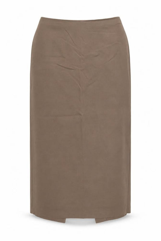 Marks & Spencer Women Brown UK 16 Long Pencil Skirt Lined Vintage