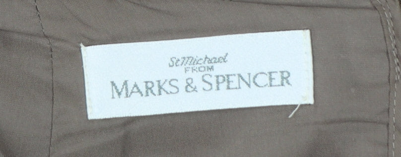 Marks & Spencer Women Brown UK 16 Long Pencil Skirt Lined Vintage