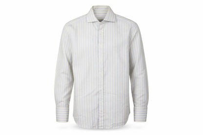 TM Lewin Men’s Multicoloured Stripe Slim Fit 14.5 French Cuff Shirt