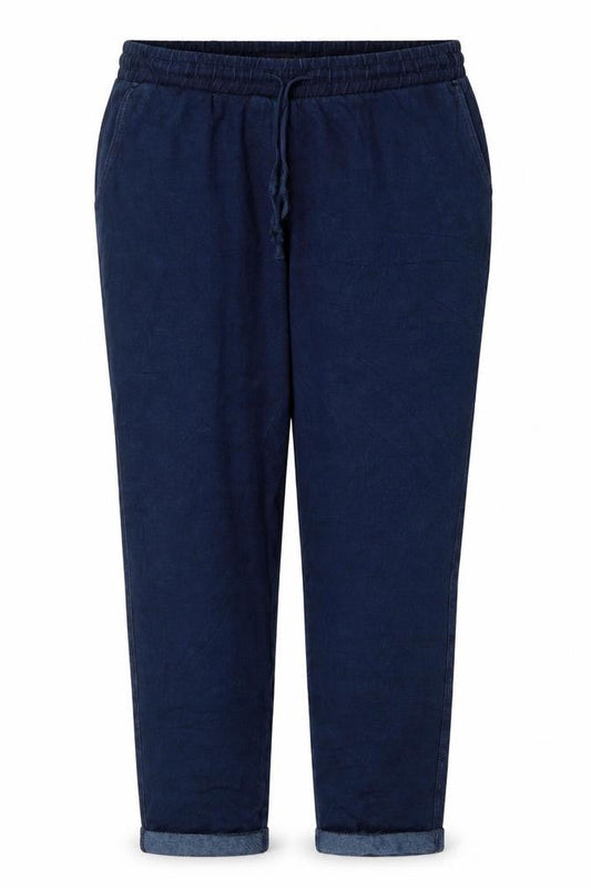 Marks and Spencer Women’s Blue Size 16 Short Tapered Stretch Trousers