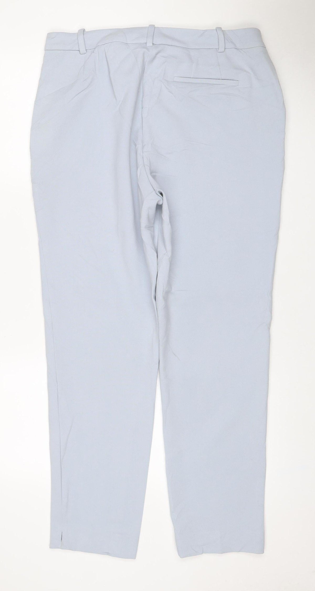 Marks & Spencer Women Blue Size 16 Tall Tailored Straight Leg Dress Trousers