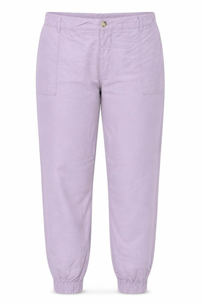 Front view of Autograph Women Purple UK 22 Lyocell Linen Relaxed Jogger Trousers