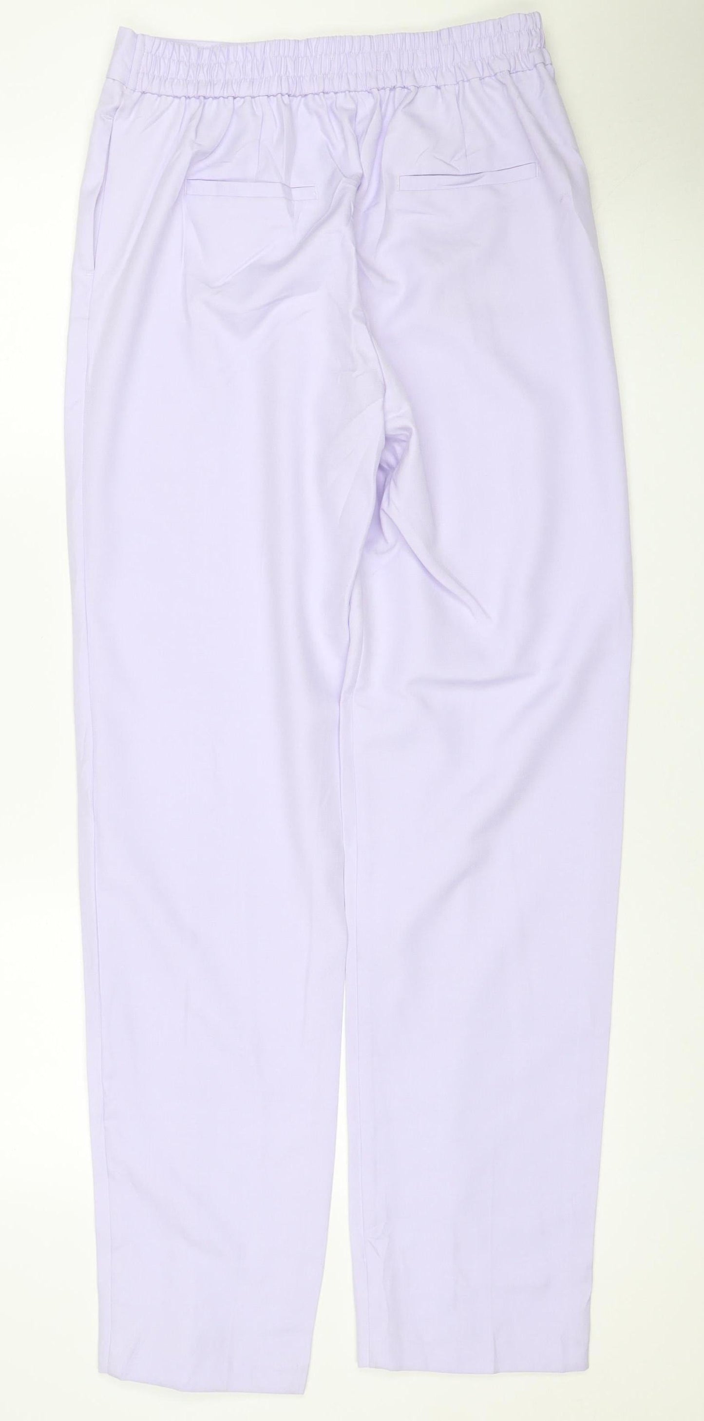 Marks & Spencer Women Purple Size 10 Long Elastic Waist Jogger Trousers