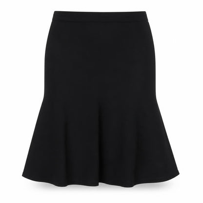 Roman Originals Women Black Size 12 Midi Flare Lined Skirt