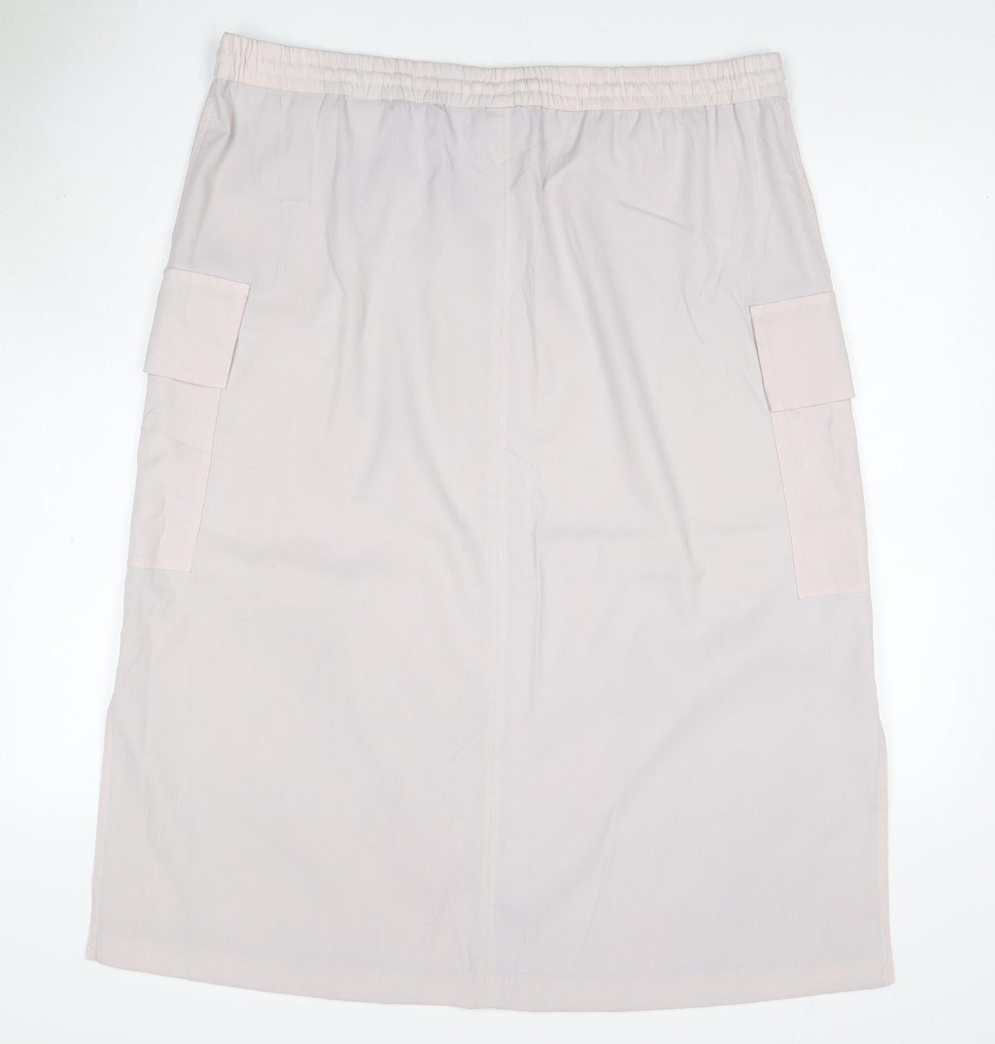 Marks & Spencer Collection Women Beige Size 20 Long Cargo Drawstring Skirt