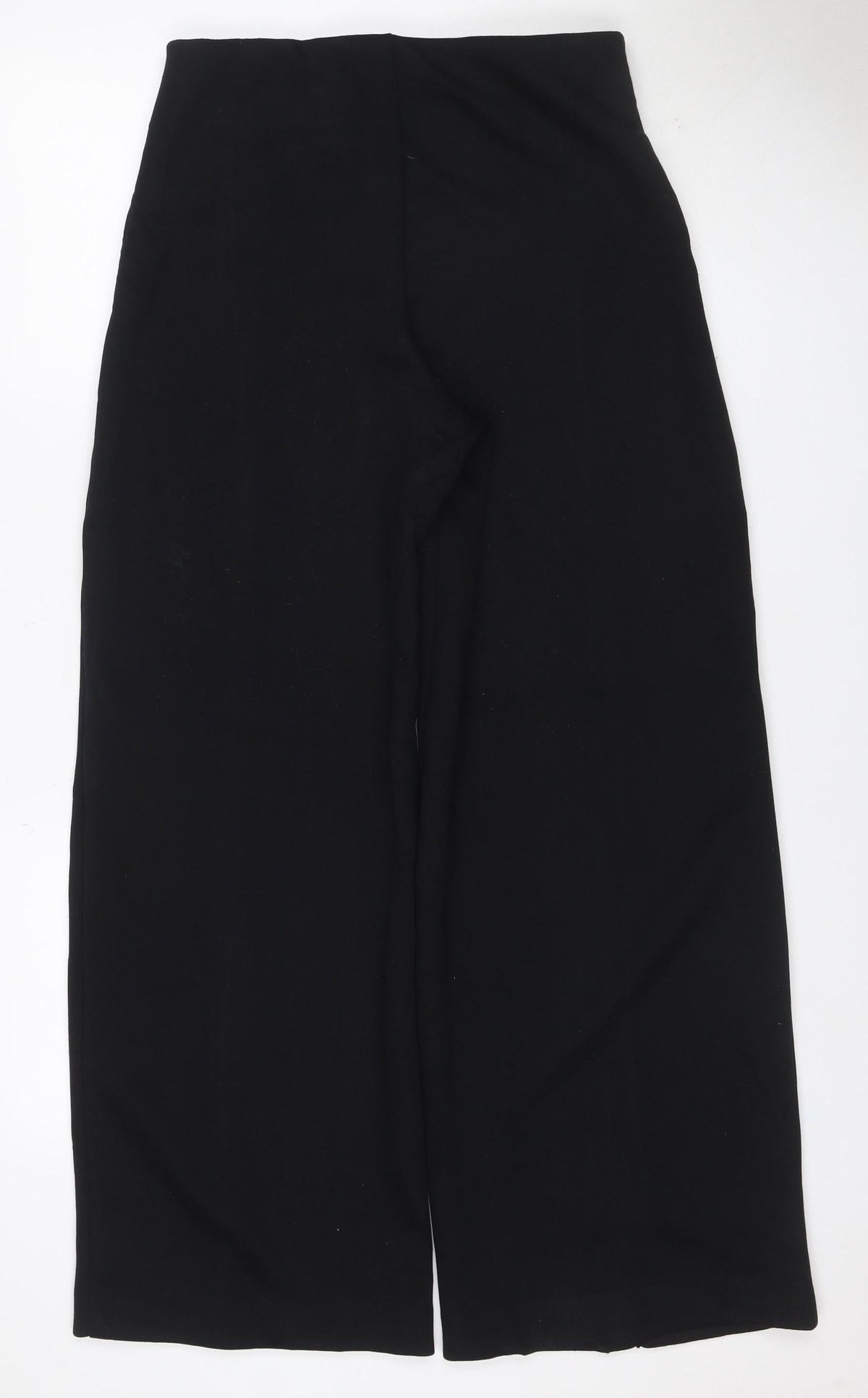 Marks & Spencer Women Black Size 10 Regular Pull-On Straight Trousers