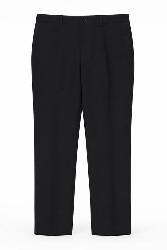 Marks & Spencer Men’s Black 36in Skinny Flat Front Dress Trousers Smart Workwear