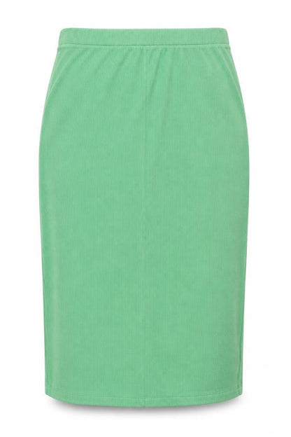 Marks & Spencer Women Green Size 16 Rib Knit Midi Pencil Skirt