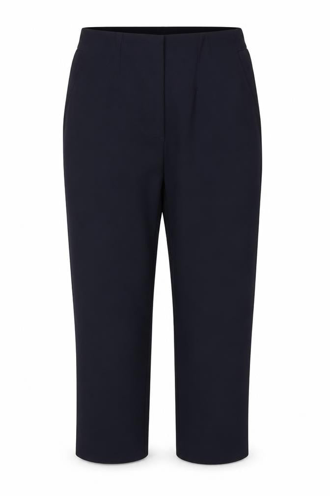 Marks & Spencer Women’s Navy UK 10 Slim Cropped Stretch Trousers