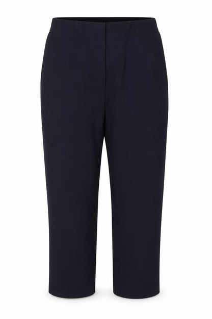 Marks & Spencer Women’s Navy UK 10 Slim Cropped Stretch Trousers