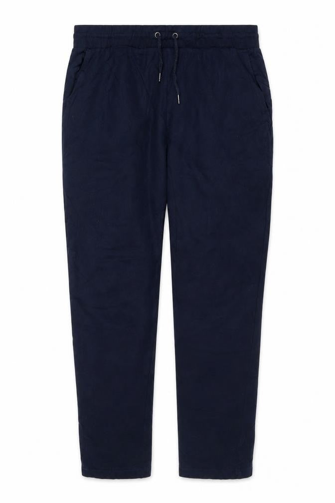 Marks & Spencer Men Blue L Regular Fit Cotton Jogger Sweatpants