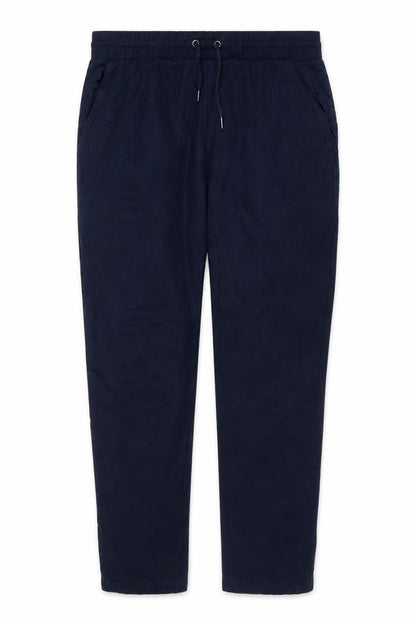 Marks & Spencer Men Blue L Regular Fit Cotton Jogger Sweatpants