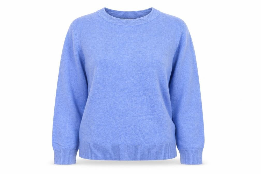 Marks and Spencer Women Blue M Cashmere Crew Neck Knit Jumper