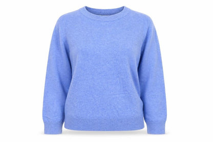 Marks and Spencer Women Blue M Cashmere Crew Neck Knit Jumper