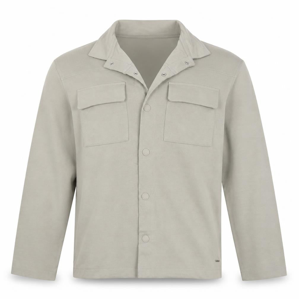 Autograph Men Beige M Military Jacket Cotton Stretch Utility NWT
