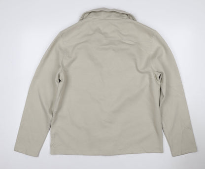 Back view of Autograph Men Beige M Military Jacket Cotton Stretch Utility NWT