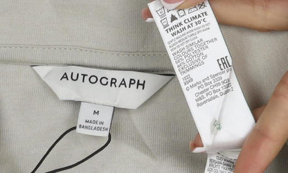 Brand and care label for Autograph Men Beige M Military Jacket Cotton Stretch Utility NWT