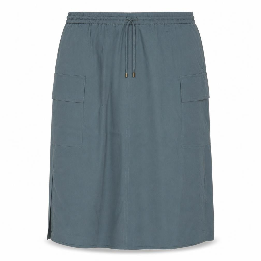 Marks & Spencer Women Green UK 22 Cargo Midi Drawstring Pocket Skirt