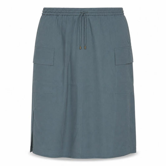 Marks & Spencer Women Green UK 22 Cargo Midi Drawstring Pocket Skirt