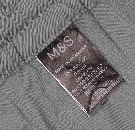 Marks & Spencer Women Green UK 22 Cargo Midi Drawstring Pocket Skirt