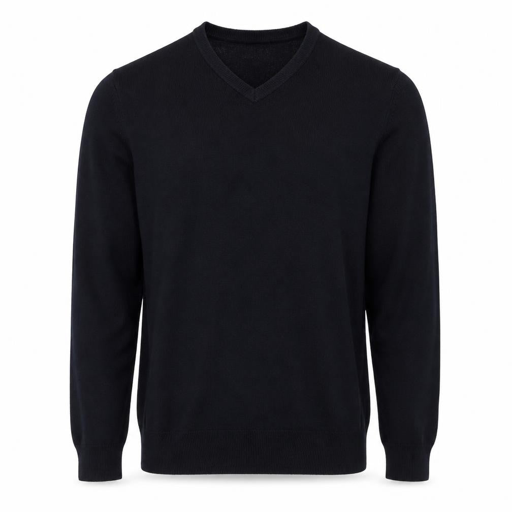 Marks & Spencer Mens Black M V-Neck Pullover Cashmilon Knit Jumper
