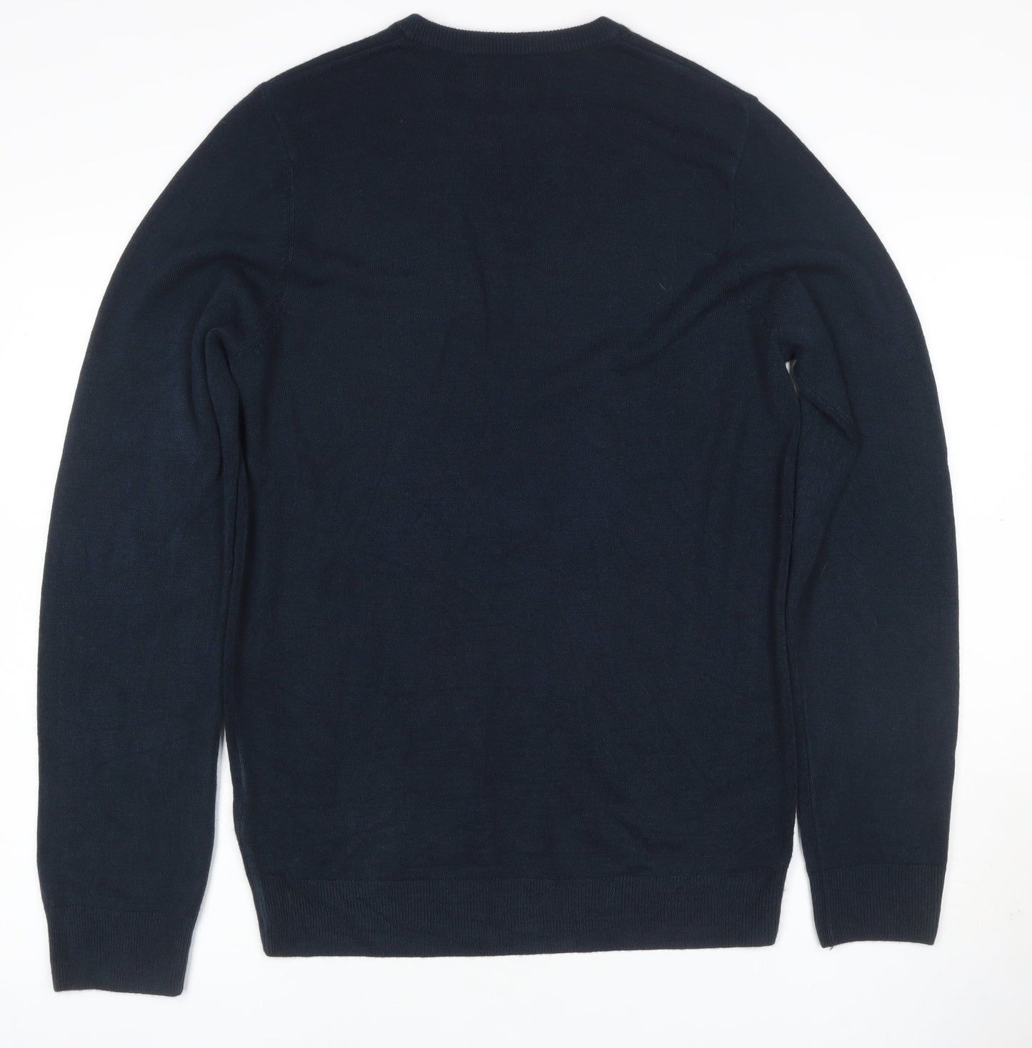Marks & Spencer Mens Black M V-Neck Pullover Cashmilon Knit Jumper
