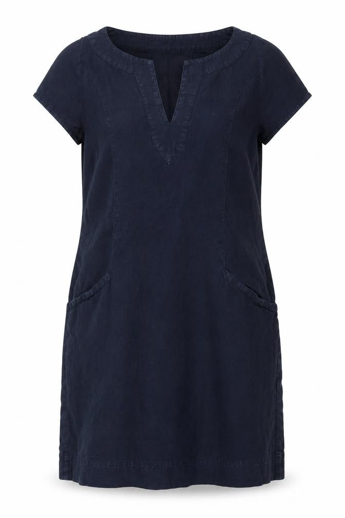The White Company Women’s Blue Linen Size 6 Knee Length Shift Dress